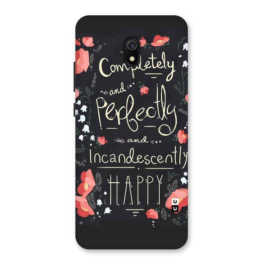 Completely Happy Back Case for Redmi 8A