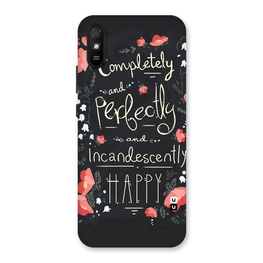 Completely Happy Back Case for Redmi 9A