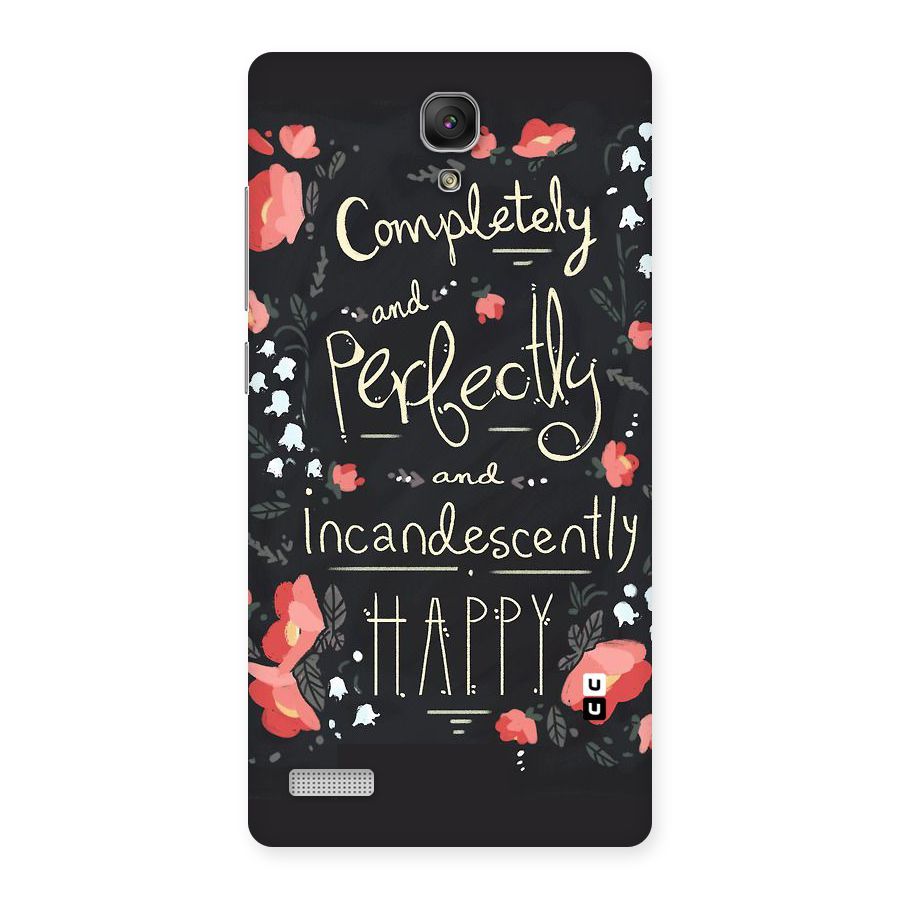 Completely Happy Back Case for Redmi Note