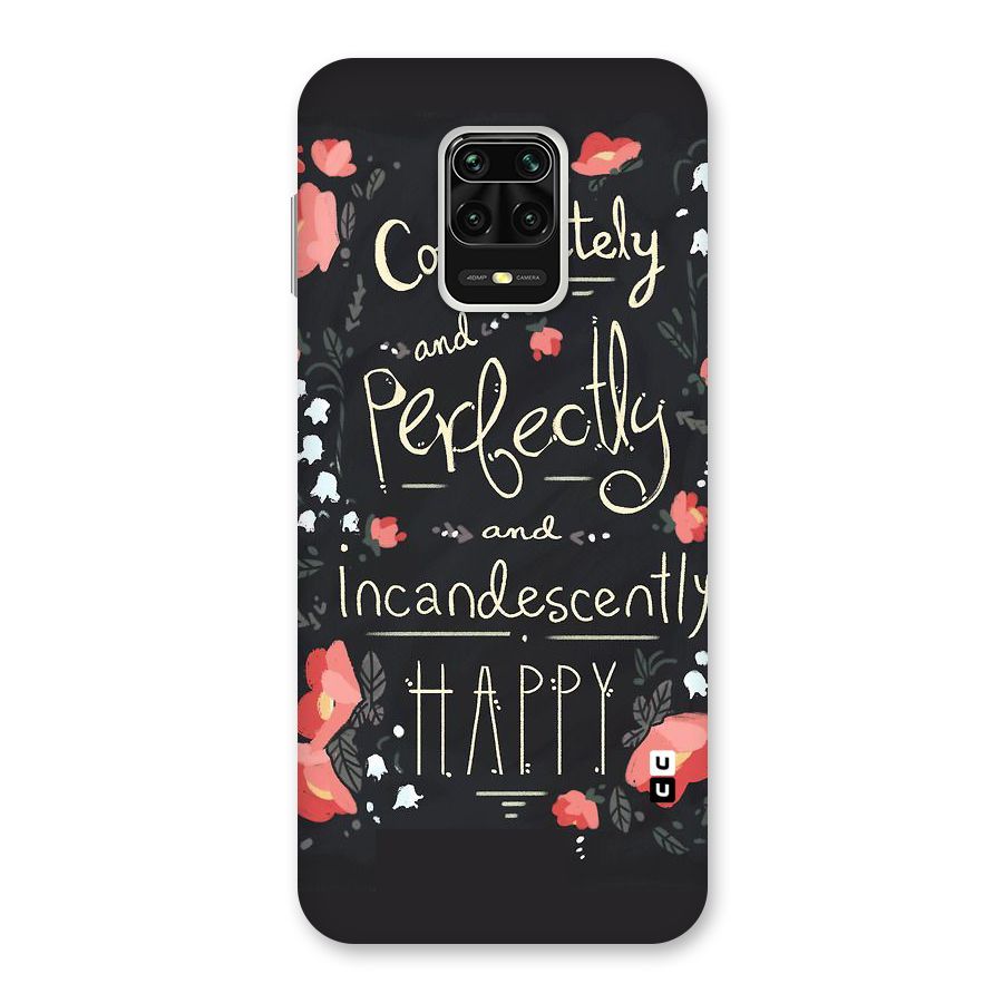 Completely Happy Back Case for Redmi Note 9 Pro Max