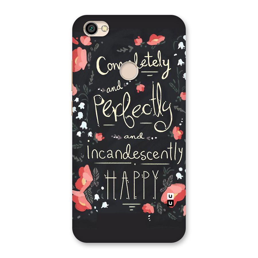 Completely Happy Back Case for Redmi Y1 2017