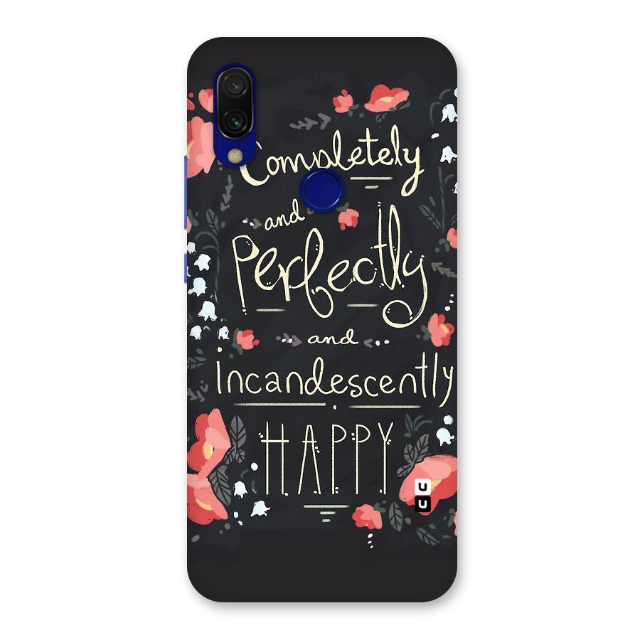 Completely Happy Back Case for Redmi Y3