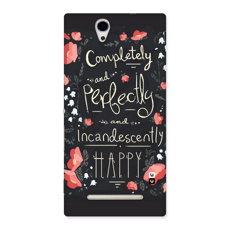 Completely Happy Back Case for Sony Xperia C3
