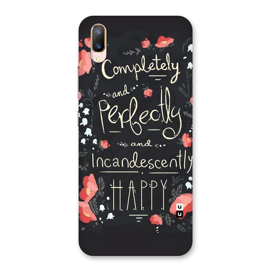 Completely Happy Back Case for Vivo V11 Pro