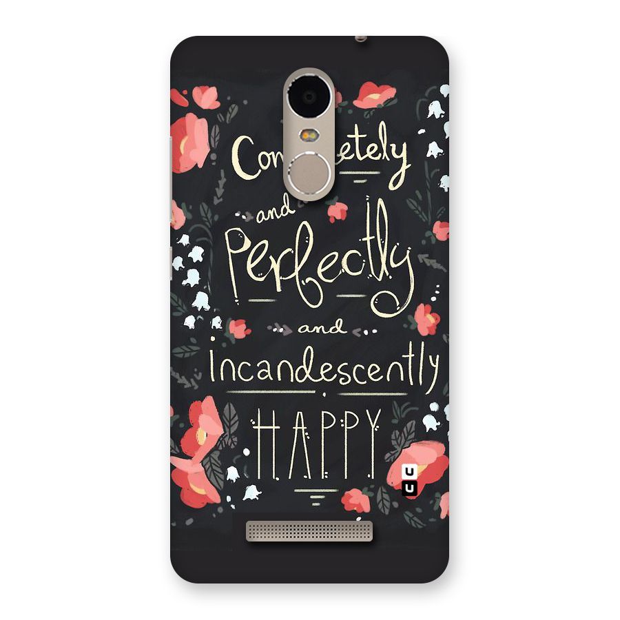 Completely Happy Back Case for Xiaomi Redmi Note 3