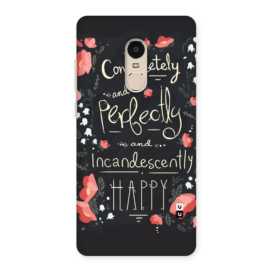 Completely Happy Back Case for Xiaomi Redmi Note 4