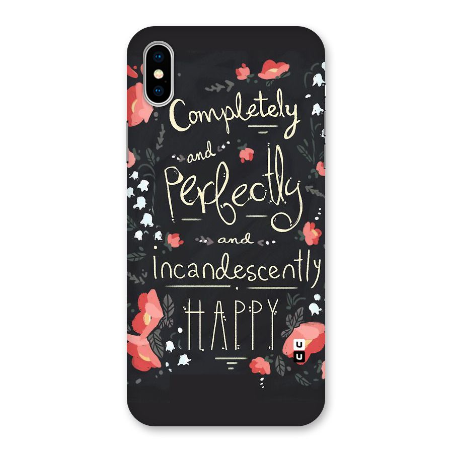 Completely Happy Back Case for iPhone XS