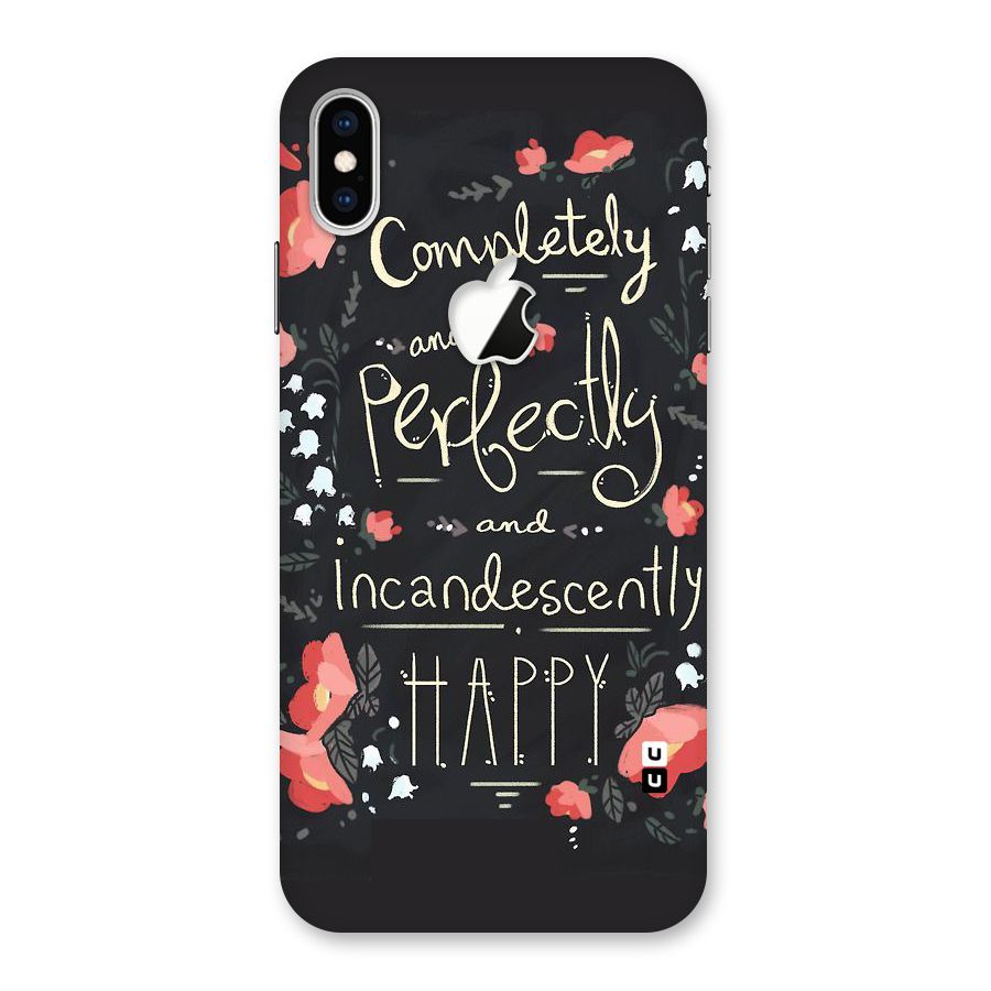 Completely Happy Back Case for iPhone XS Max Apple Cut