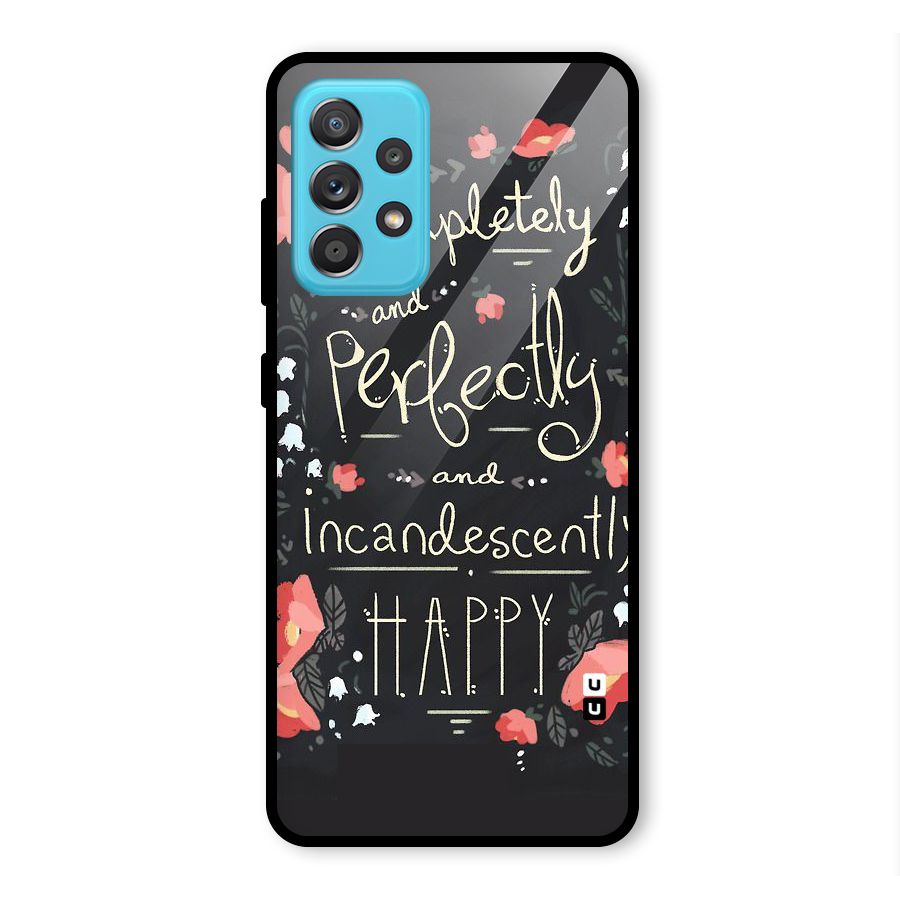 Completely Happy Glass Back Case for Galaxy A52s 5G