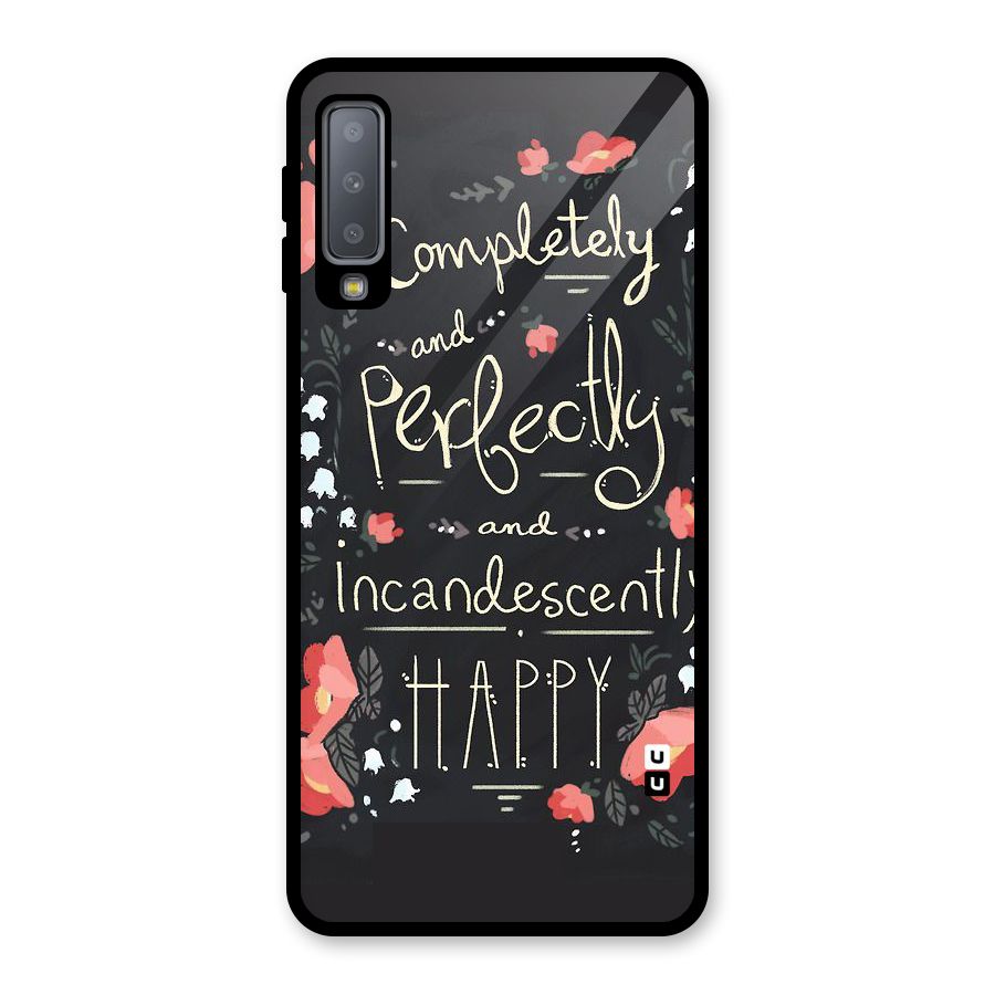 Completely Happy Glass Back Case for Galaxy A7 (2018)