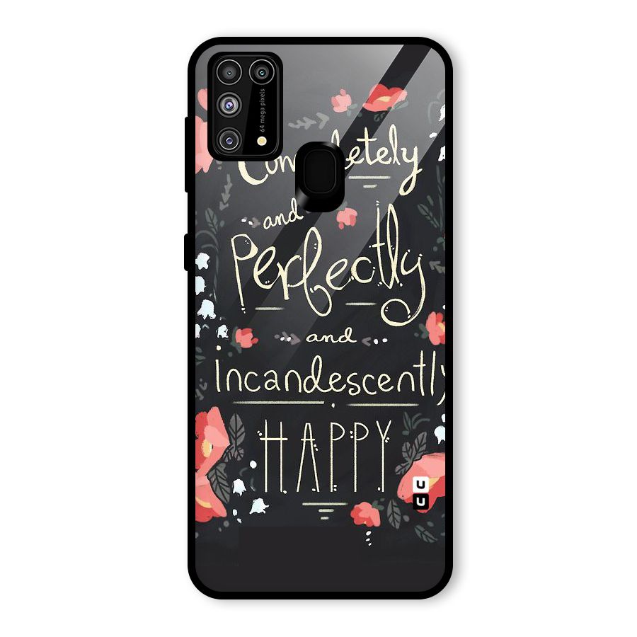 Completely Happy Glass Back Case for Galaxy F41