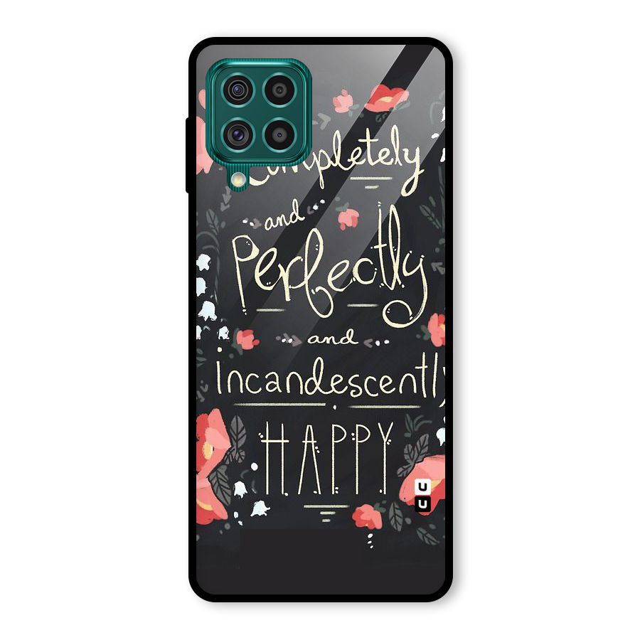 Completely Happy Glass Back Case for Galaxy F62