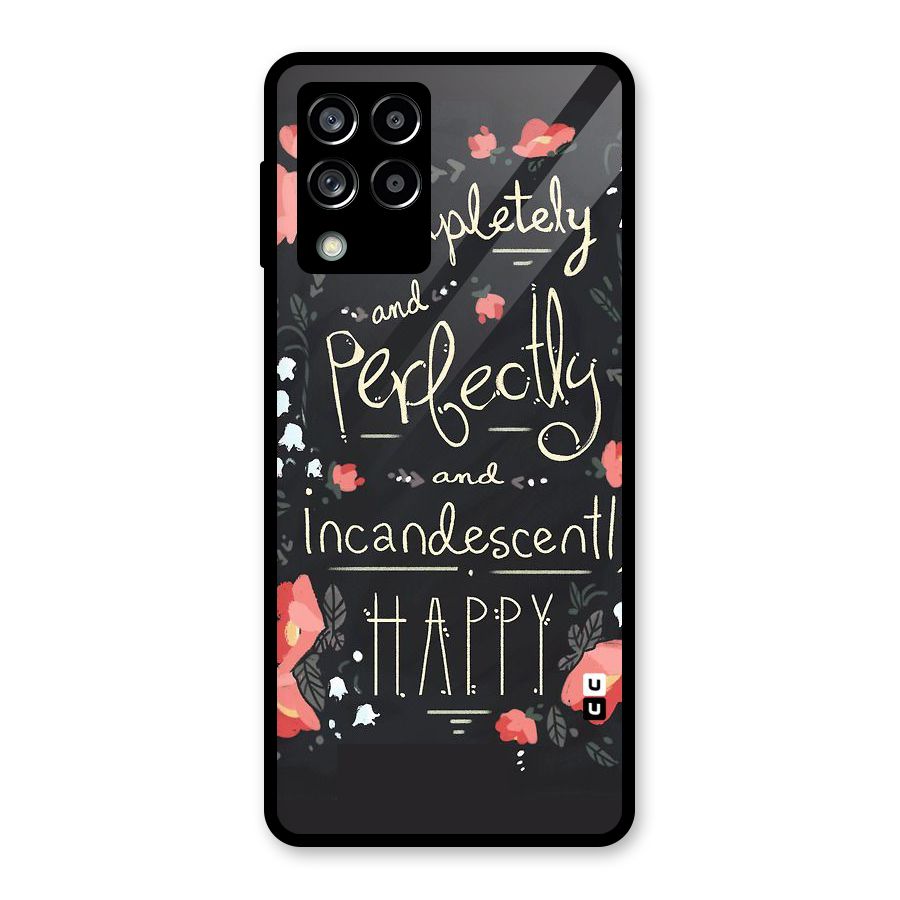 Completely Happy Glass Back Case for Galaxy M53 5G