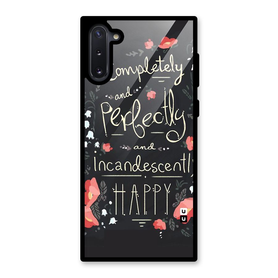 Completely Happy Glass Back Case for Galaxy Note 10