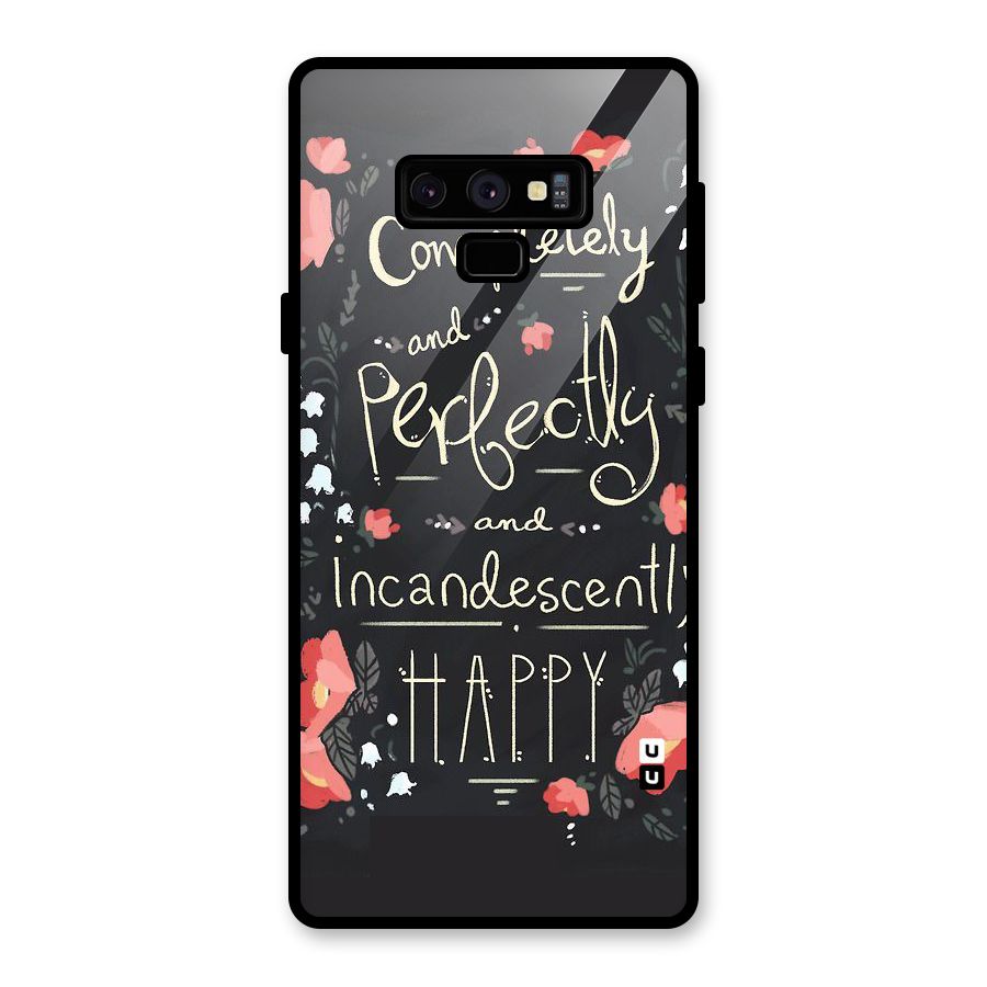 Completely Happy Glass Back Case for Galaxy Note 9