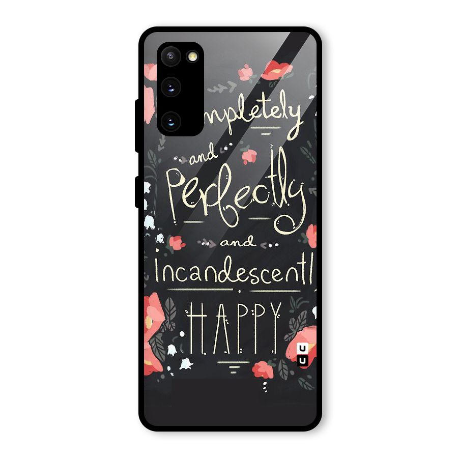 Completely Happy Glass Back Case for Galaxy S20 FE 5G