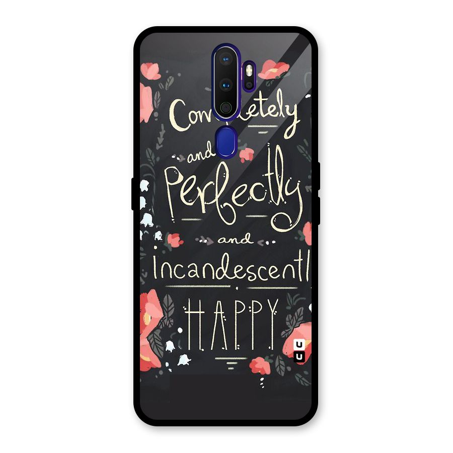 Completely Happy Glass Back Case for Oppo A9 (2020)