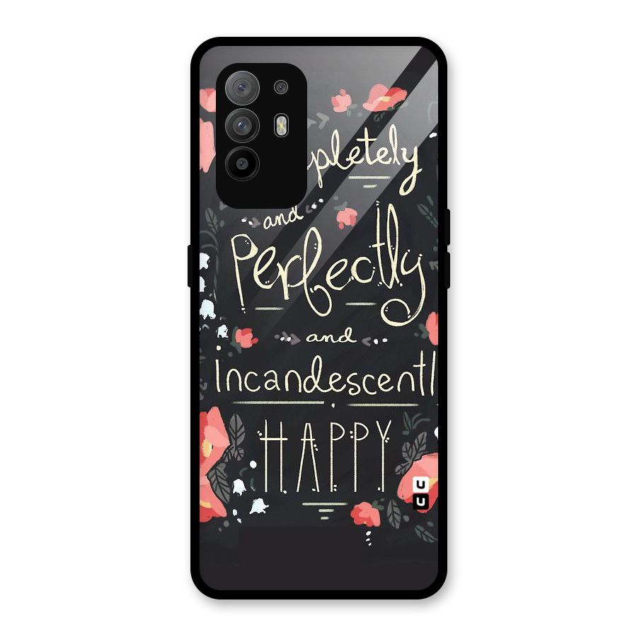 Completely Happy Glass Back Case for Oppo F19 Pro Plus 5G