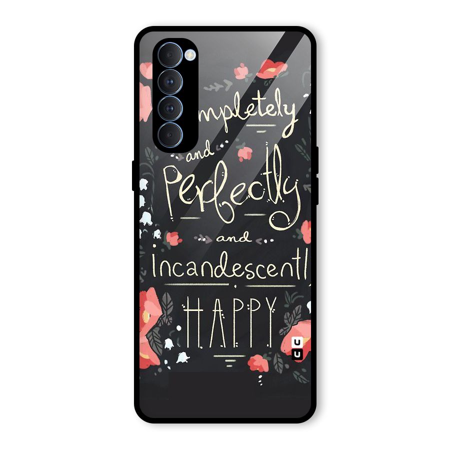 Completely Happy Glass Back Case for Oppo Reno4 Pro