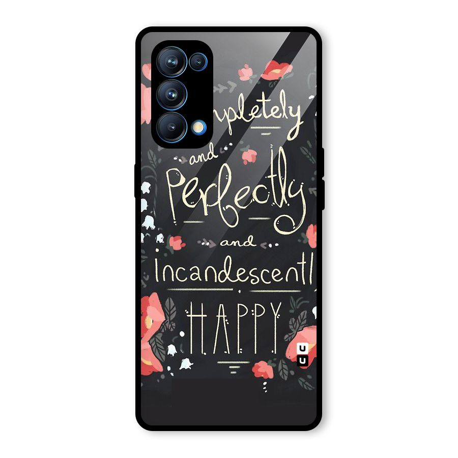 Completely Happy Glass Back Case for Oppo Reno5 Pro 5G