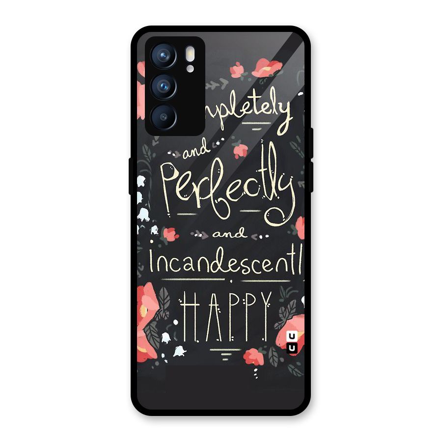 Completely Happy Glass Back Case for Oppo Reno6 5G