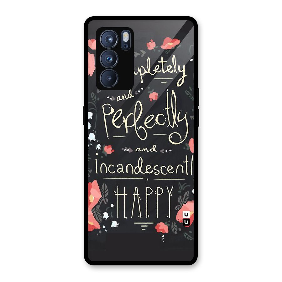 Completely Happy Glass Back Case for Oppo Reno6 Pro 5G