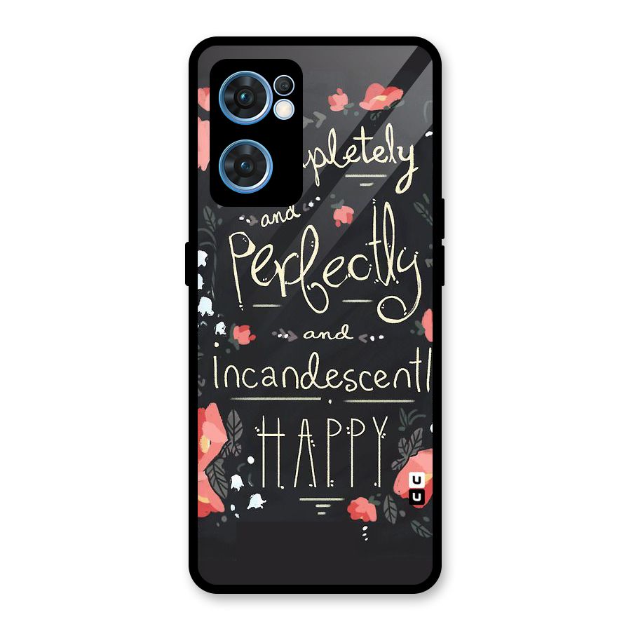 Completely Happy Glass Back Case for Oppo Reno7 5G