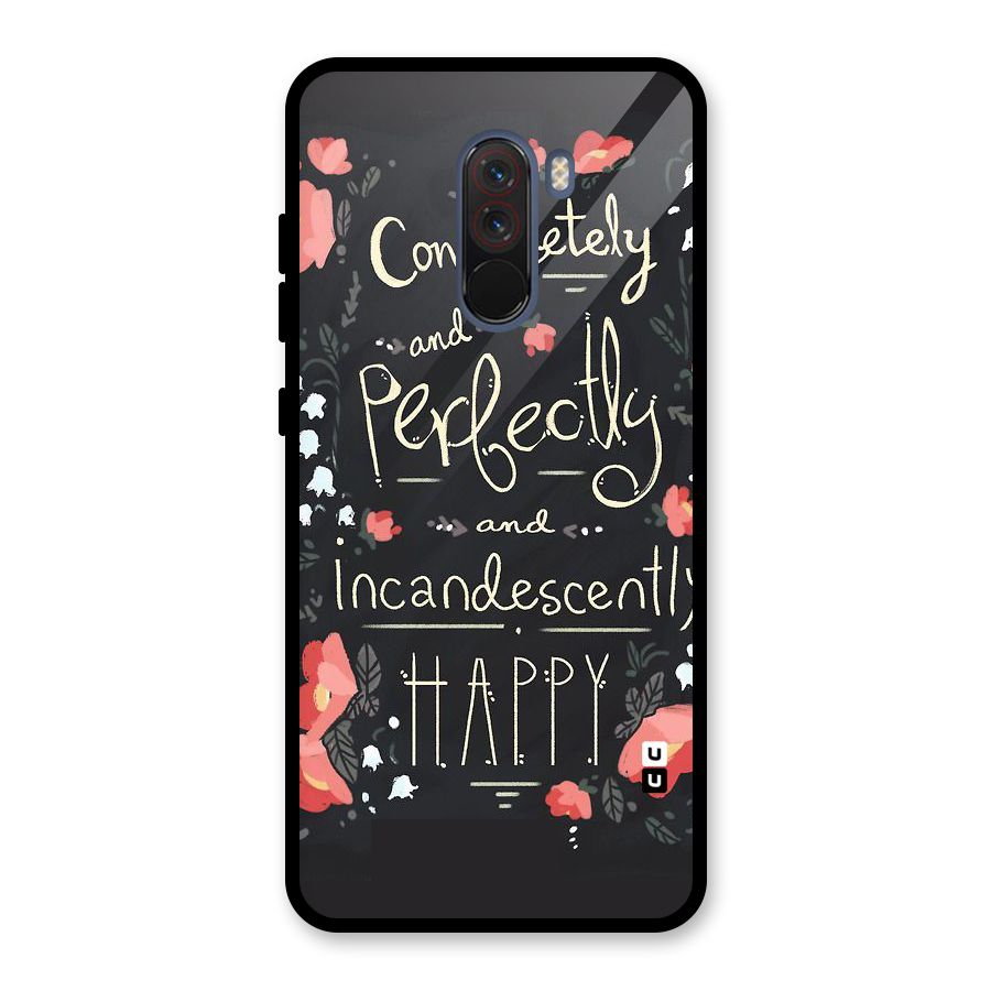 Completely Happy Glass Back Case for Poco F1