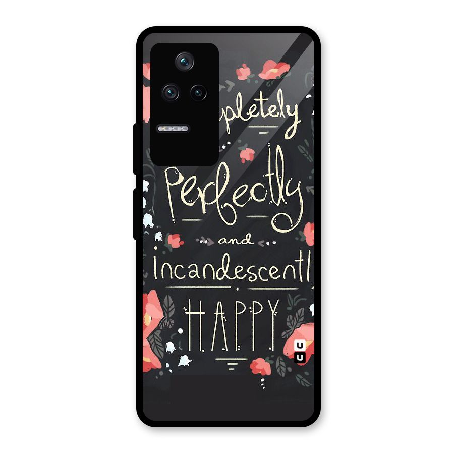 Completely Happy Glass Back Case for Poco F4 5G