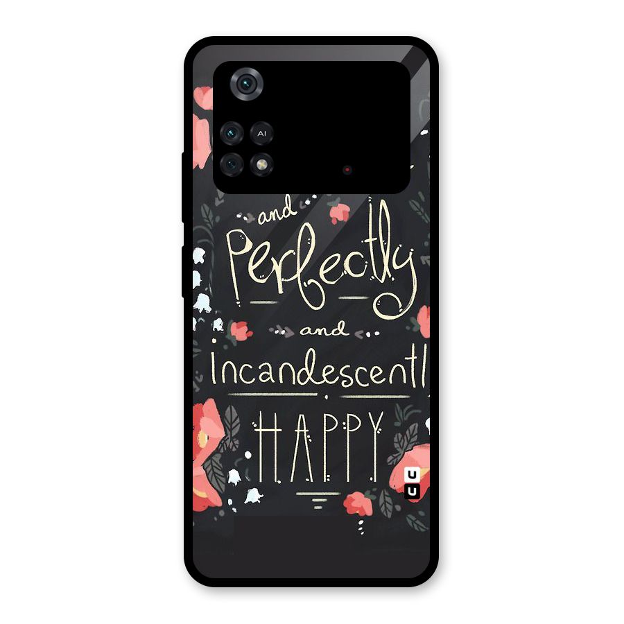 Completely Happy Glass Back Case for Poco M4 Pro 4G