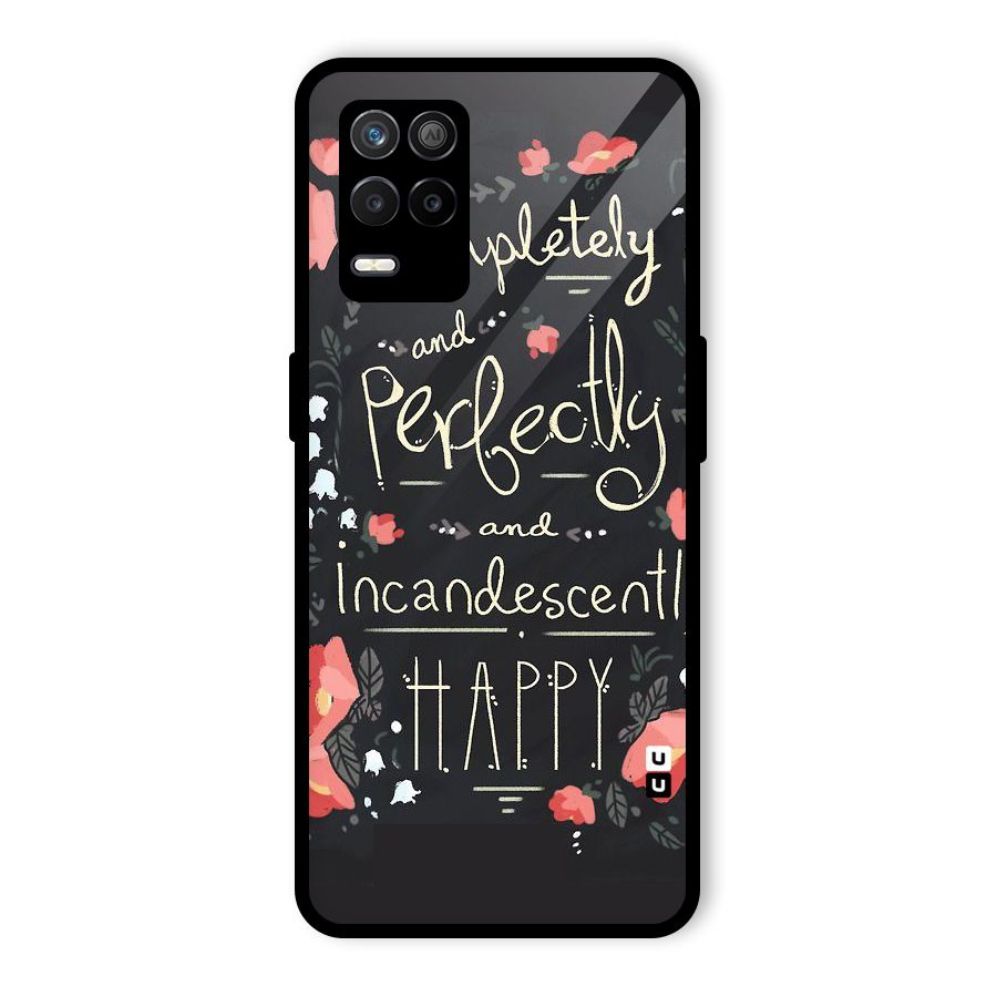Completely Happy Glass Back Case for Realme 8 5G