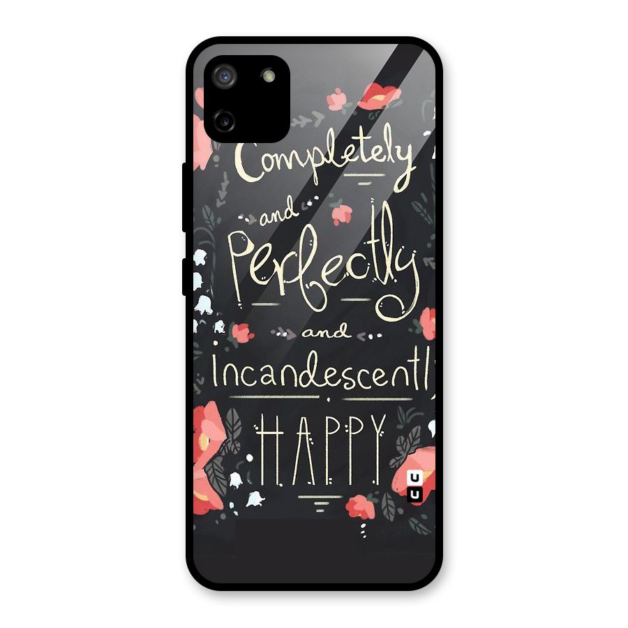 Completely Happy Glass Back Case for Realme C11