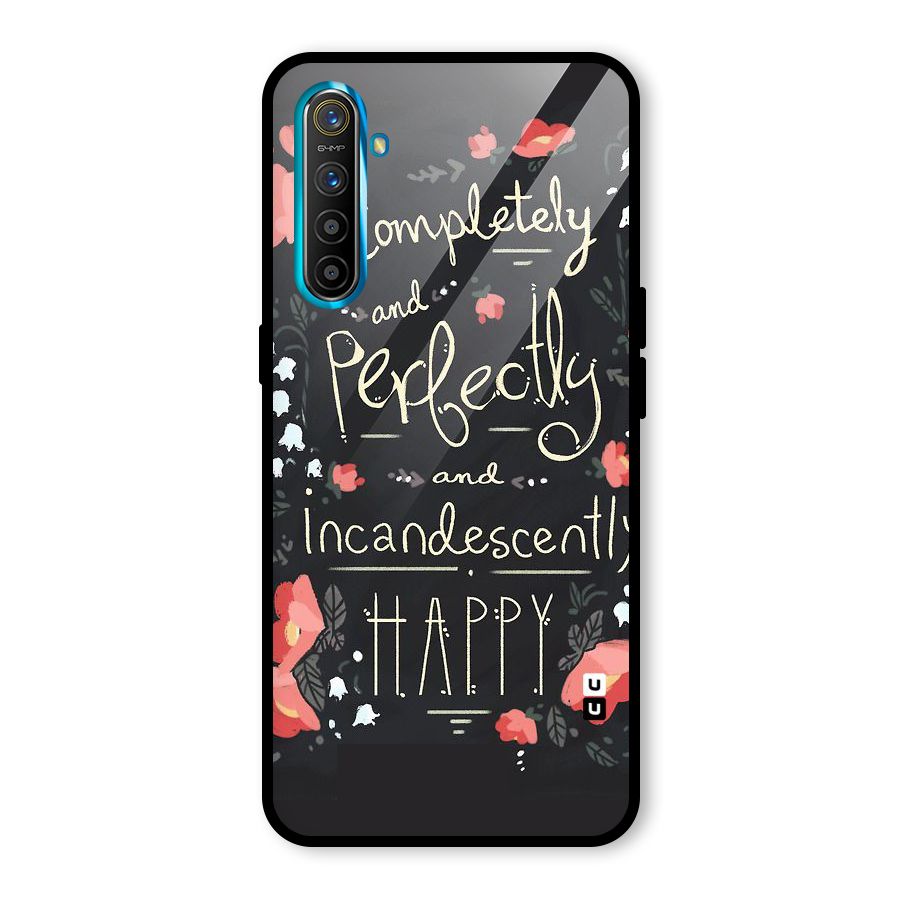 Completely Happy Glass Back Case for Realme X2