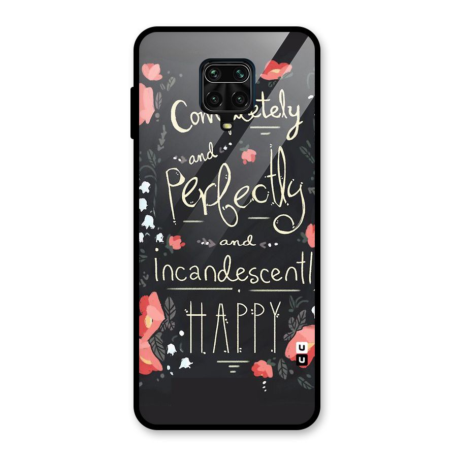 Completely Happy Glass Back Case for Redmi Note 9 Pro Max
