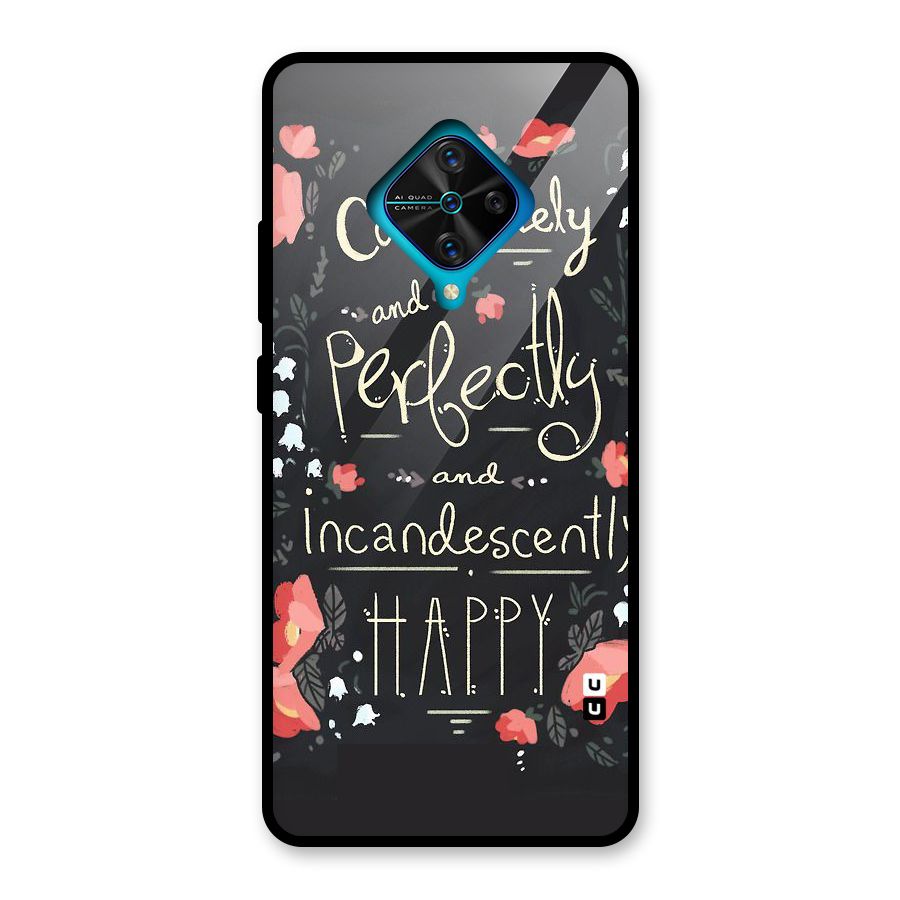 Completely Happy Glass Back Case for Vivo S1 Pro