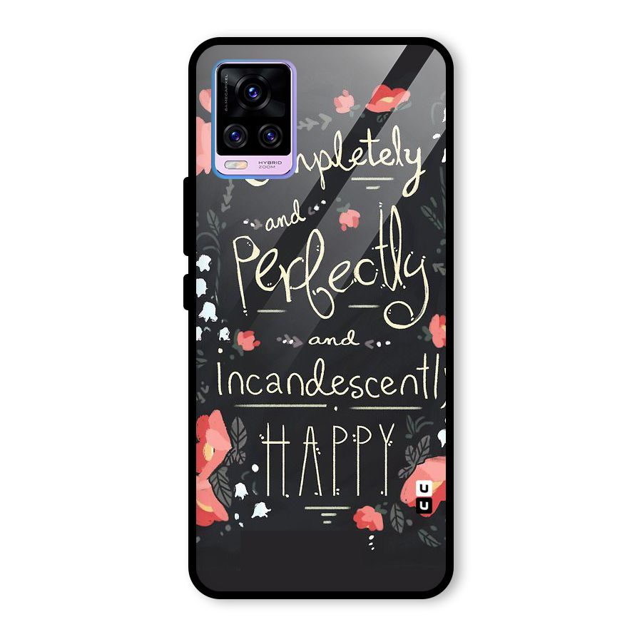 Completely Happy Glass Back Case for Vivo V20 Pro