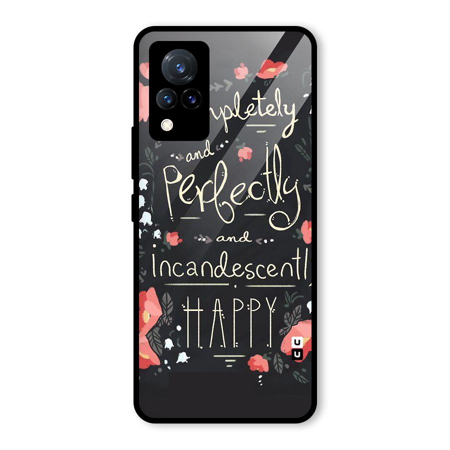 Completely Happy Glass Back Case for Vivo V21 5G