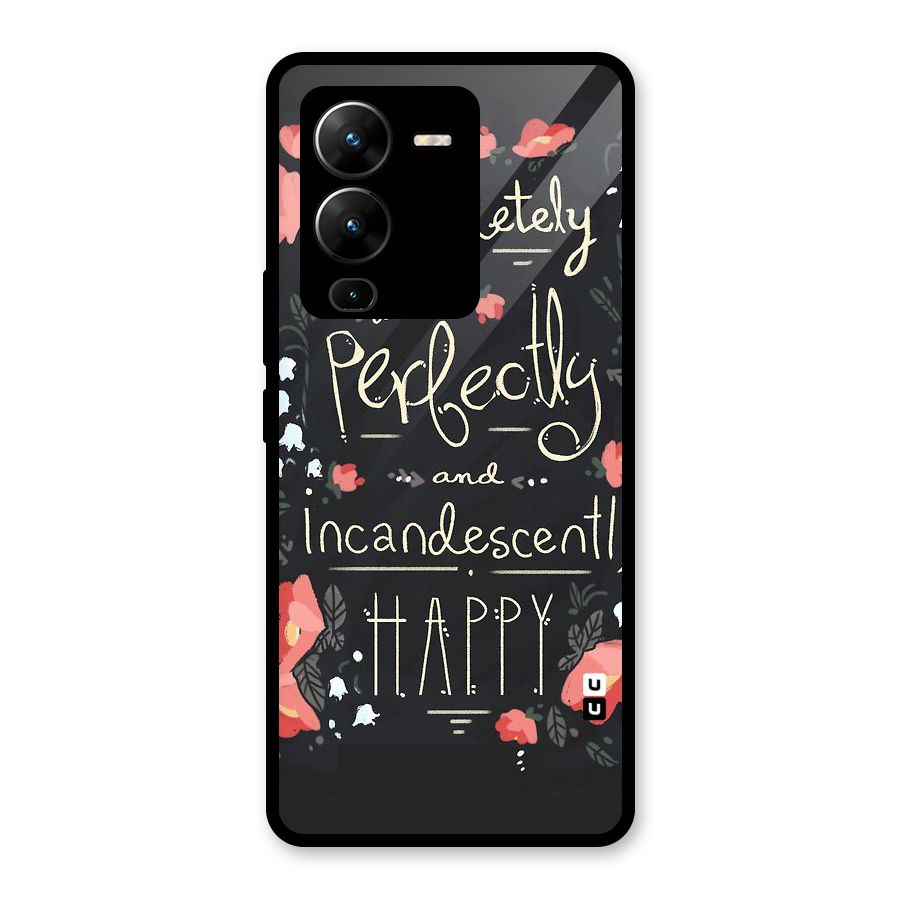 Completely Happy Glass Back Case for Vivo V25 Pro