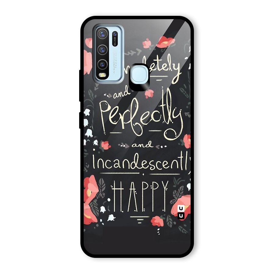 Completely Happy Glass Back Case for Vivo Y50