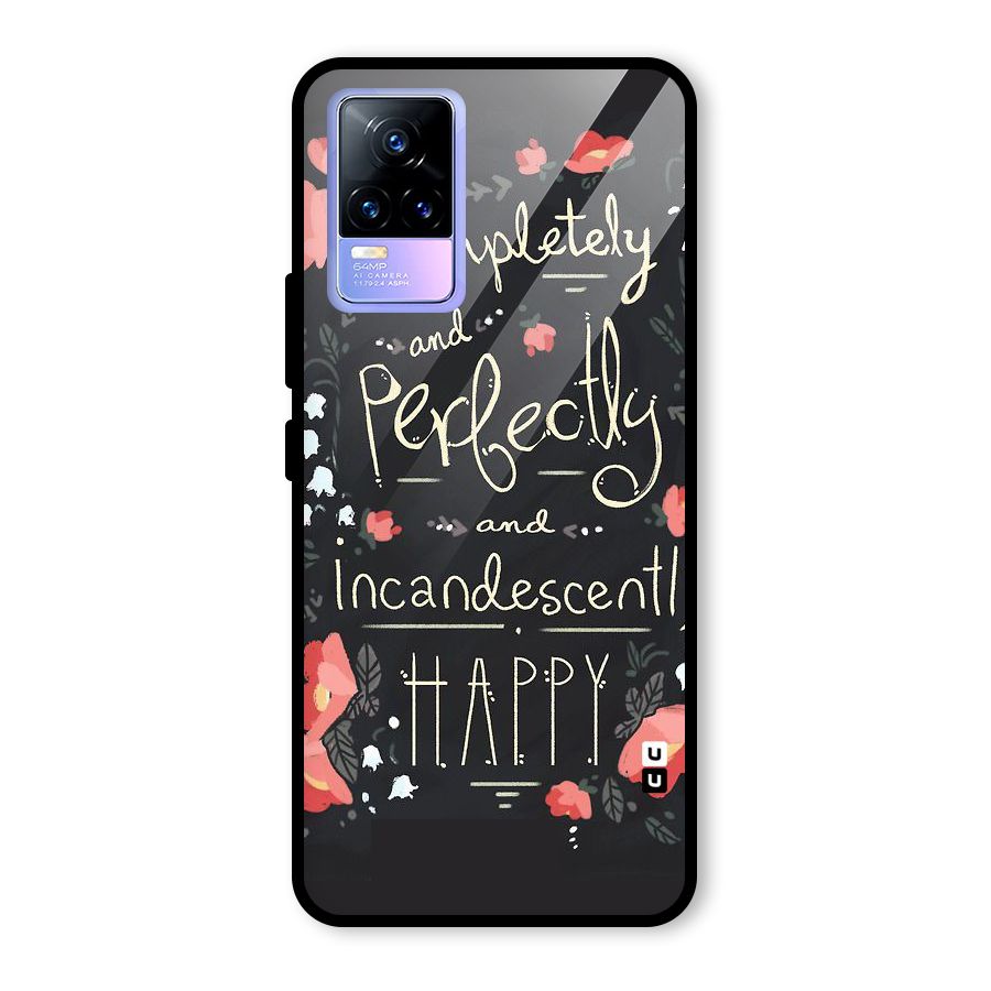 Completely Happy Glass Back Case for Vivo Y73