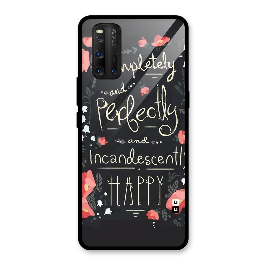 Completely Happy Glass Back Case for Vivo iQOO 3