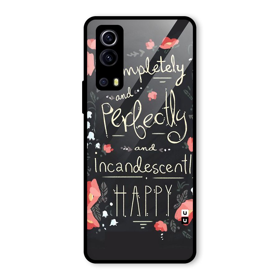 Completely Happy Glass Back Case for Vivo iQOO Z3