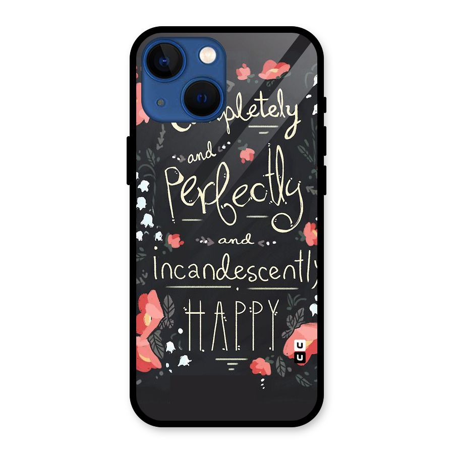 Completely Happy Glass Back Case for iPhone 13 Mini