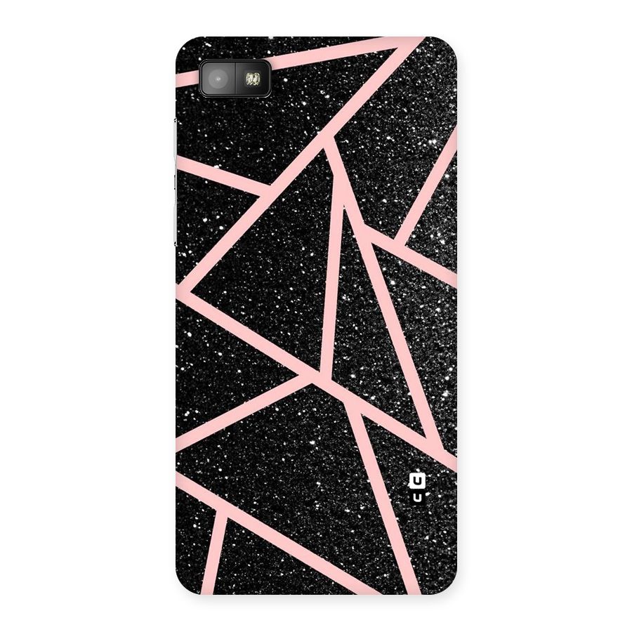 Concrete Black Pink Stripes Back Case for Blackberry Z10