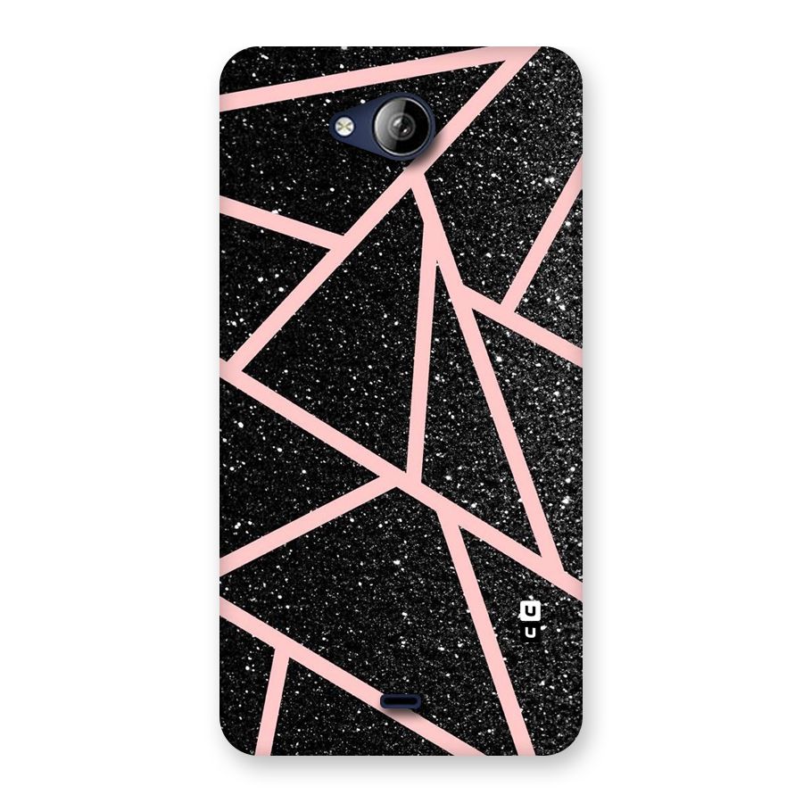 Concrete Black Pink Stripes Back Case for Canvas Play Q355