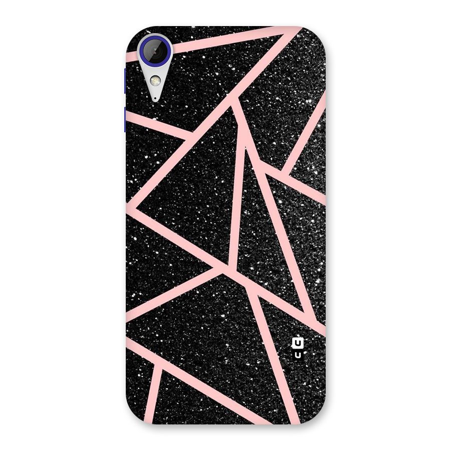 Concrete Black Pink Stripes Back Case for Desire 830