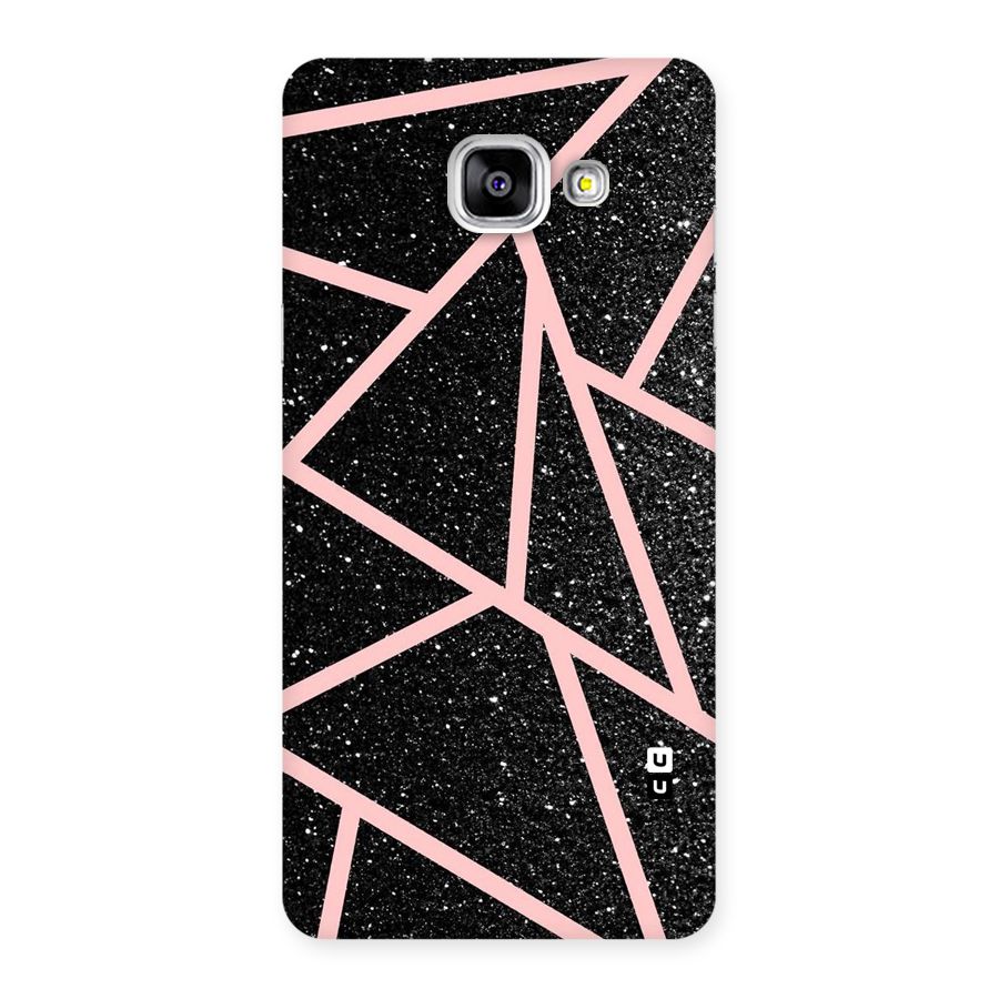 Concrete Black Pink Stripes Back Case for Galaxy A5 2016
