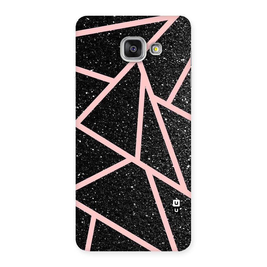 Concrete Black Pink Stripes Back Case for Galaxy A7 2016