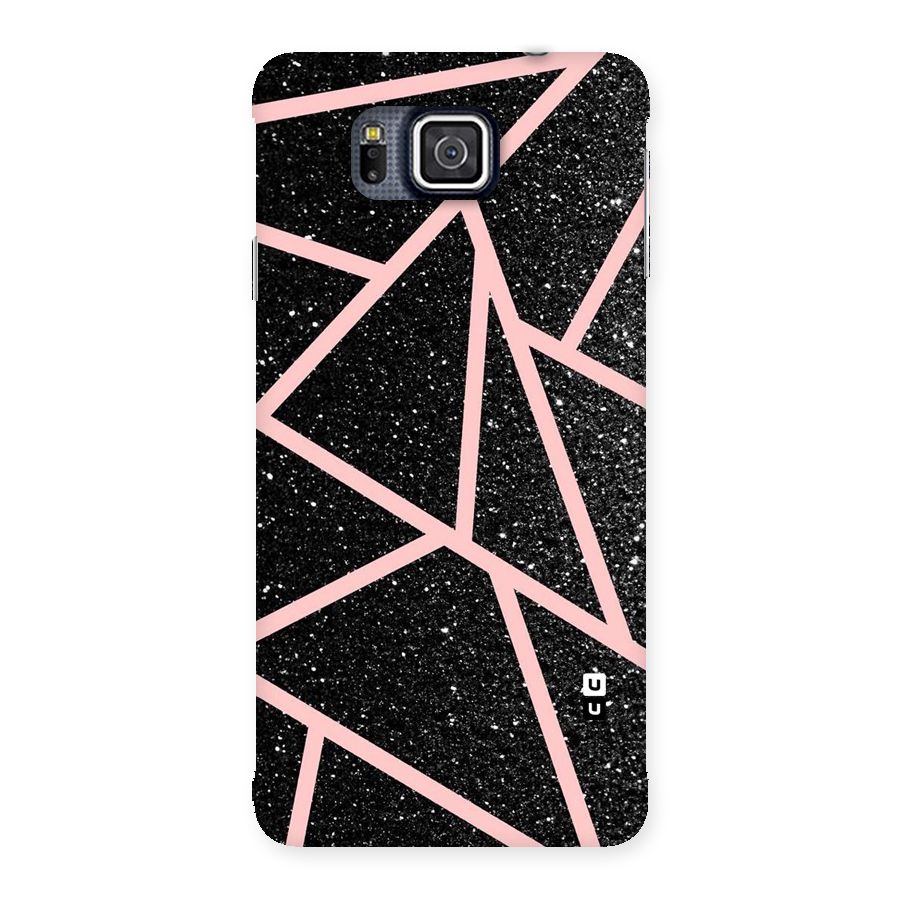 Concrete Black Pink Stripes Back Case for Galaxy Alpha