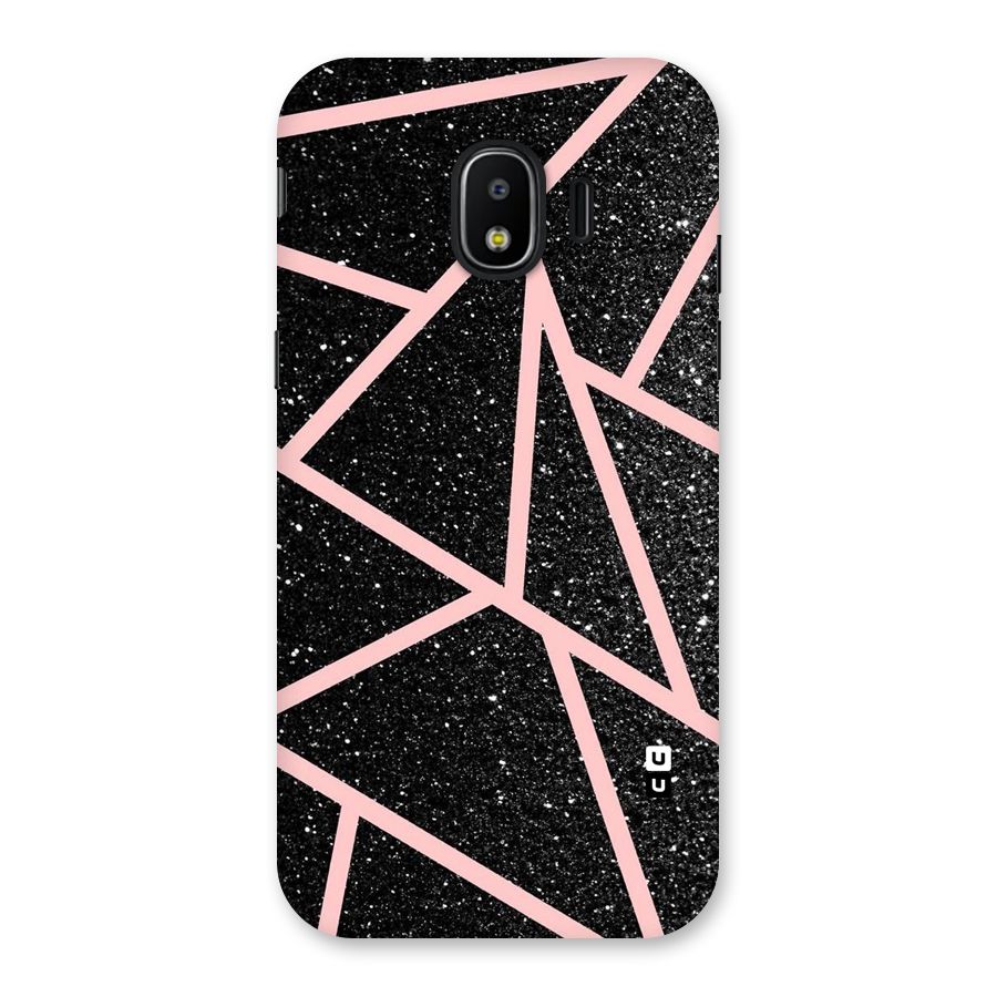 Concrete Black Pink Stripes Back Case for Galaxy J2 Pro 2018